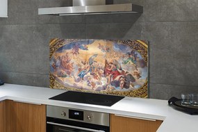 Panel szklany do Kuchni Artystyczna Wizja Aniołów