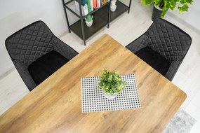 PROMOCJA Czarny aksamitny krzesło NOLA II. jakość.