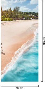 Fototapeta na drzwi - Bieg po plaży (95x205cm)