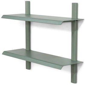 Zielonoszara wielopoziomowa metalowa półka 60 cm Hola – Spinder Design