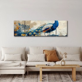 Obraz - Paw, malarstwo (170x50 cm)