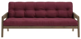 Czerwona rozkładana sofa 204 cm Grab – Karup Design