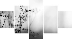Obraz - Detal kwiatów polnych (125x70 cm)