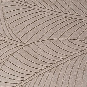 Dywan uniwersalny Nova 3D Listki beżowe koło 120 cm x 120 cm