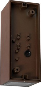 Kinkiet rdzawy brąz 2-punktowy GU10 AR70 IP44 z czujnikiem światło-ciemność - Baleno