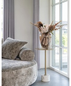 Metalowy okrągły stolik ø 41 cm Lecco – House Nordic