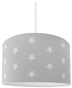 Żyrandol dziecięcy STARS GREY 1×E27/60W/230V