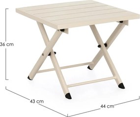 Aluminiowy stolik ogrodowy 43x44 cm Taylor – Bizzotto