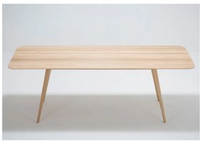 Stół z litego drewna dębowego Gazzda Stafa, 220x90 cm