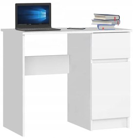 Białe minimalistyczne biurko komputerowe S8-F88