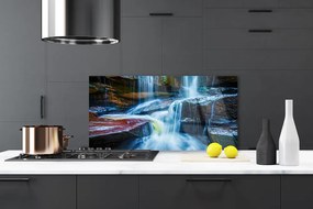 Panel Szklany Kaskada nad Górskim Potokiem