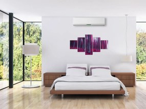 Obraz różowego lasu (125x70 cm)