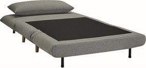 Fotel rozkładany SPIKE VELVET szary