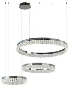 Ściemnialny kryształowy żyrandol LED na linkach THALIA LED/120W/230V 3000-6000K + pilot