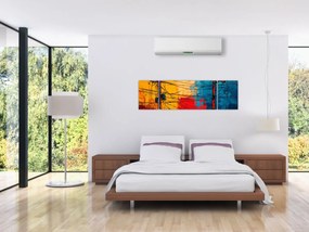Obraz - Abstrakcyjne linie elektryczne (170x50 cm)