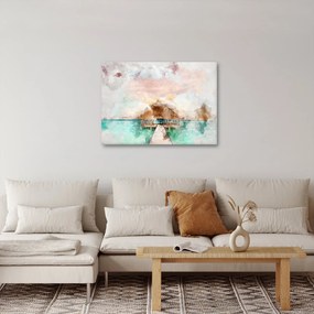 Obraz - Malediwy, drewniane molo (70x50 cm)