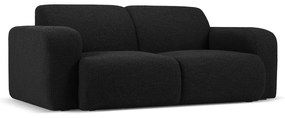 Czarna sofa z materiału bouclé 170 cm Molino – Micadoni Home