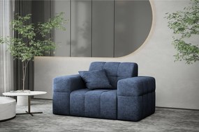 Fotel NIMES, tkanina Perfect Harmony, Ciemnoniebieski