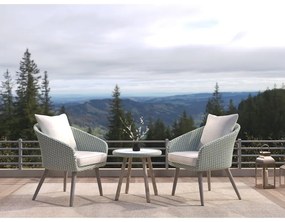 Jasnoszary zestaw mebli ogrodowych Bistro – Unique Furniture