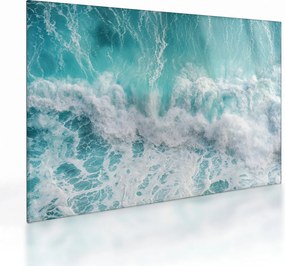 Obraz na szkle - Widok na fale oceanu (70x50 cm)