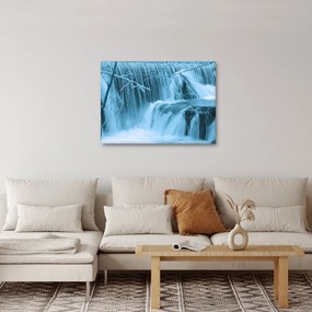 Obraz - lodowe wodospady (70x50 cm)