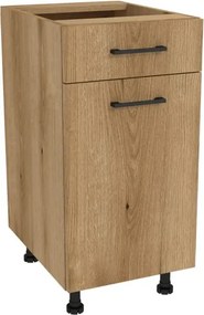 Zestaw Mebli Kuchennych MODERN 170 cm Kaszmir/Dąb Ryflowany Nowoczesny