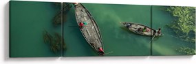 Obraz - Rybacy na rzece (170x50 cm)