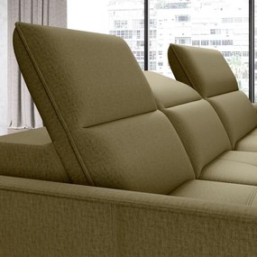 Narożnik MURILLO S Mini z elektryczną regulacją siedziska Lewostronny w tkaninie VOGUE 10 WERSAL