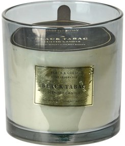 Świeczka w szkle Black & Gold, Black tabac, 870 g