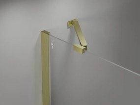 Mexen Mist-H drzwi prysznicowe uchylne lewe 80 cm, transparent, złote szczotkowane - 8A5-080-000-55-00-L