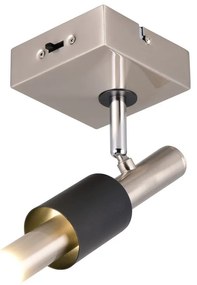 Lampa punktowa LED w czarno-srebrnym kolorze 20,5x10 cm Ikaris – Trio Select