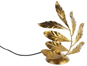 Lampa stołowa vintage antyczne złoto 25 cm - Lipa klasyczny/Antyczny Oswietlenie wewnetrzne