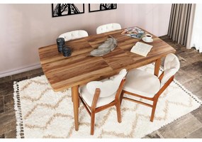 Rozkładany stół jadalniany Inci Walnut