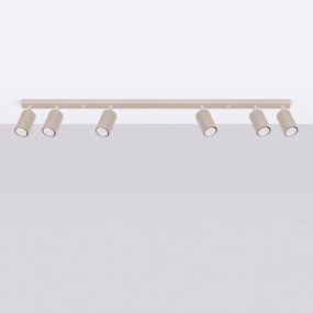 Szarobrązowa metalowa lampa punktowa 6,5x117 cm Gleam – Sollux