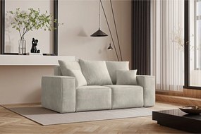 Sofa dwuosobowa ELLA, tkanina Noel, Jasnoszary