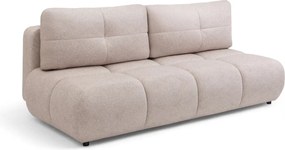 Kanapa Lerio z funkcją spania - jasno beżowa dzianina hydrofobowa Blur 02