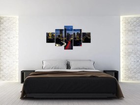 Obraz miasta nocą (125x70 cm)