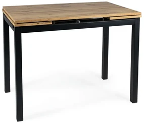 Stół rozkładany GD-017 110(170)x74 dąb artisan/czarny mat SIGNAL