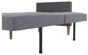 Szara aksamitna rozkładana sofa 207 cm Lilly – Støraa