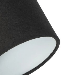 Plafon / Reflektorek / Spot / Spotow / Lampy sufitowe z reflektorami czarny z czarnym kloszem 2-światła regulowane - Hetta Nowoczesny Oswietlenie wewnetrzne
