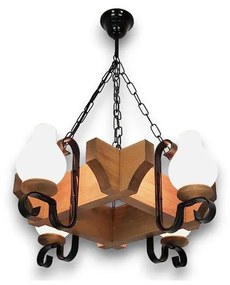 Brilagi - Żyrandol na łańcuchu QUEEN 4xE14/40W/230V buk