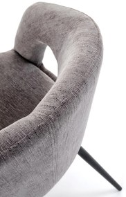 Krzesło popielaty obrotowe, K550 nowoczesne, do jadalni, salonu, biura