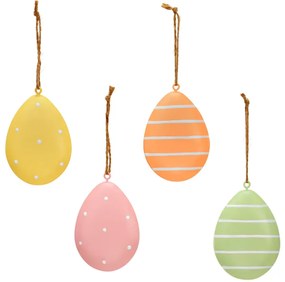 Wiszące metalowe jajko PASTEL EGG - różne kolory Kolor: Pomarańczowy