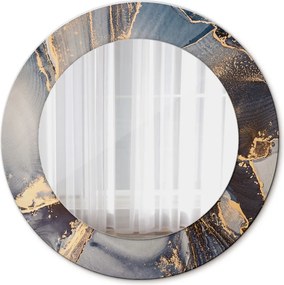 Lustro dekoracyjne okrągłe Abstrakcyjny płyn