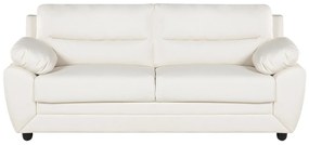 Kanapa 3-osobowa MANOA z ekoskóry– Biały