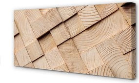 Obraz canvas na ścianę Bale Drewna W Przekroju