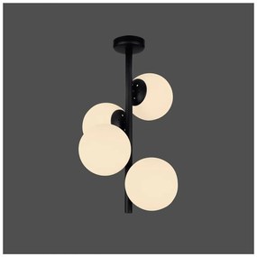 Czarna lampa wisząca Squid Lighting Owl, wys. 53 cm