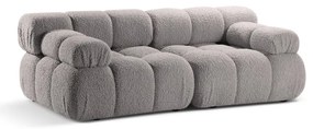 Jasnoszara sofa modułowa z materiału bouclé 188 cm Bellis – Micadoni Home