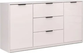 Beżowa duża komoda do przechowywania 160 cm kaszmir połysk A8-P80