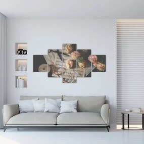 Obraz nut i róż (125x70 cm)